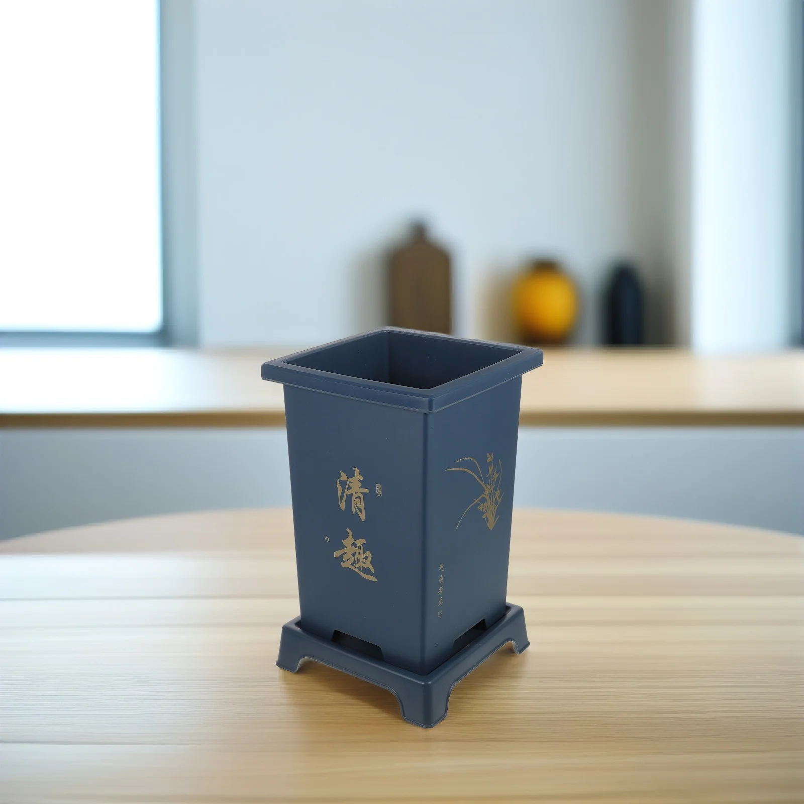 

1Set Breathable Resin Orchid Flowerpot Durable Plant Holder Simple Design for Indoor Outdoor Garden Nursery Spring Outdoor Decor