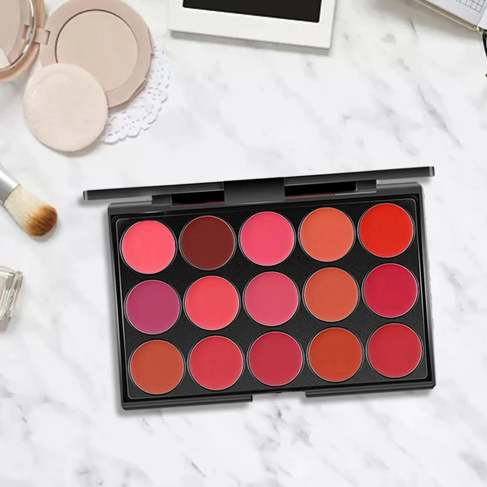 Lip Palette 15 Color Lipstick Set Nude Matte Moisturizing Cream Non Sticky Lip Glosses Cosmetic for Daily Makeup