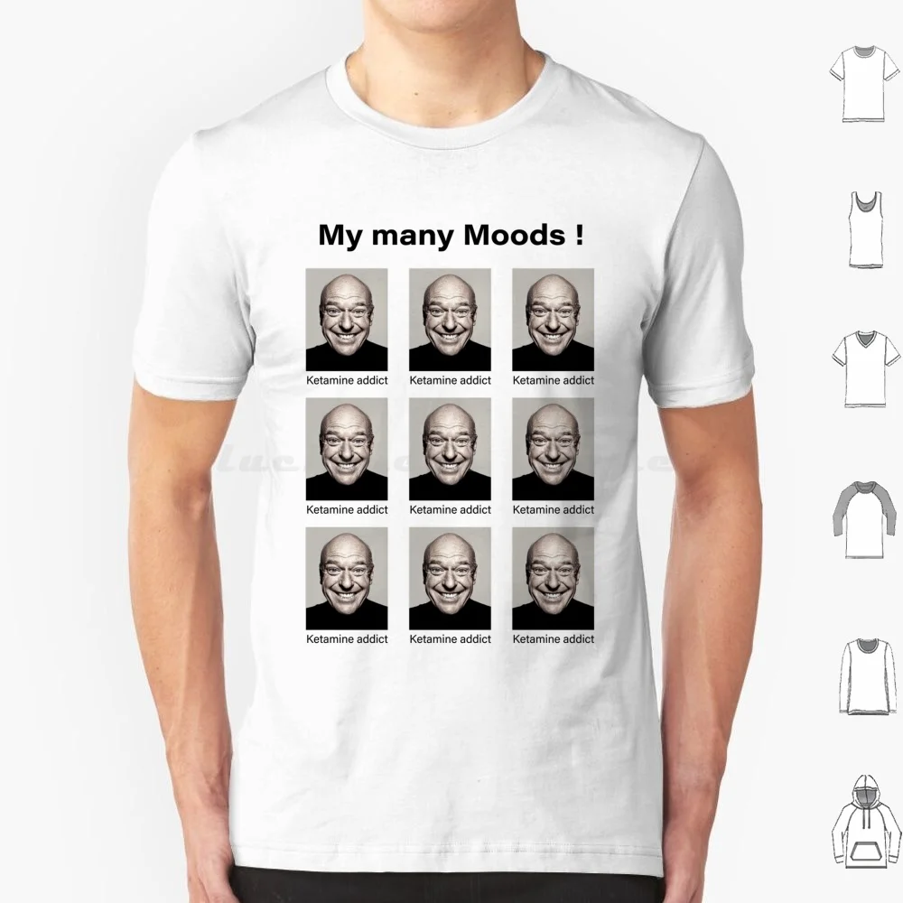 

My Many Moods Hank Schrader T Shirt Cotton Men Women DIY Print Hank Schrader Dean Norris Better Call Saul Memes Dank Memes