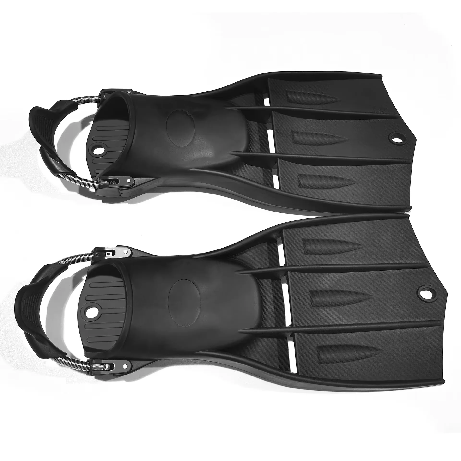 Adjustable open-toed short swimming fins | Buckle non-slip snorkeling diving fins