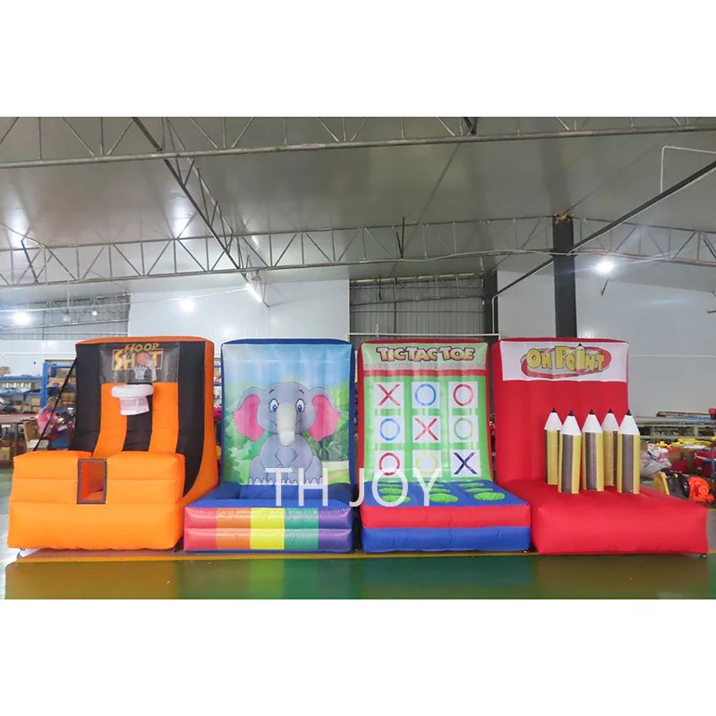 outdoor activities oxford inflatable 4 in 1 sport game interactive carnival games for party