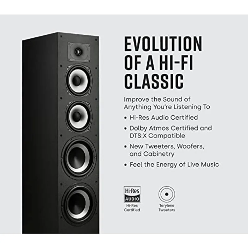 Monitor XT70 Large Tower Speaker-Hi-Res Audio Certified,Dolby Atmos&DTS:X Compatible,1