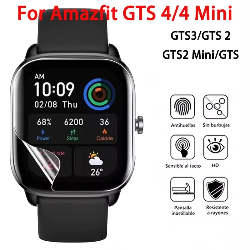 

Protective Film For Amazfit GTS 4 3 2 Anti-scratch Screen Protector Clear Soft Hydrogel Films For Huami Amazfit GTS 4 Mini 2Mini