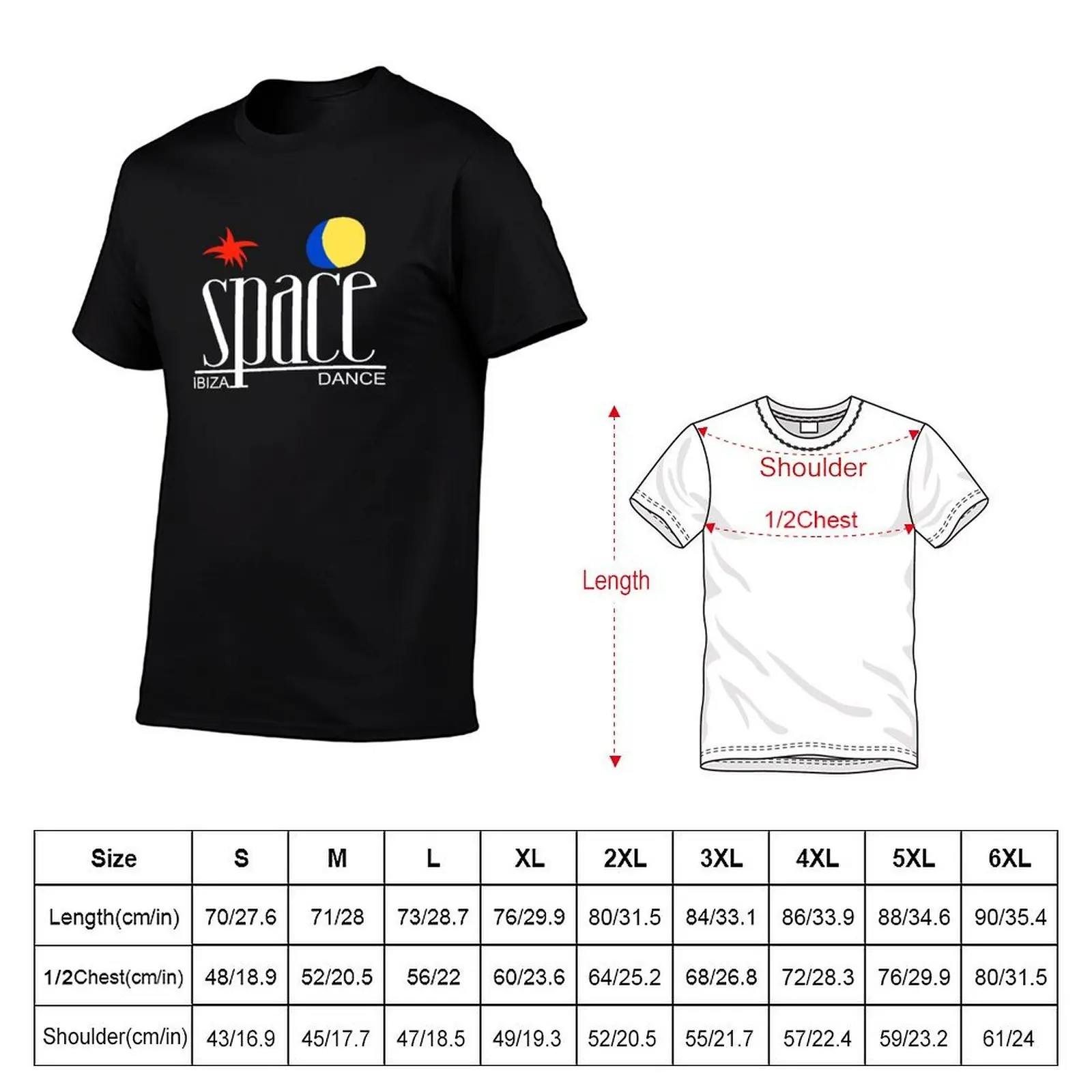 SPACE Ibiza Dance: MODEL 1 classic black Mythical nightclub of La French Touch T-Shirt