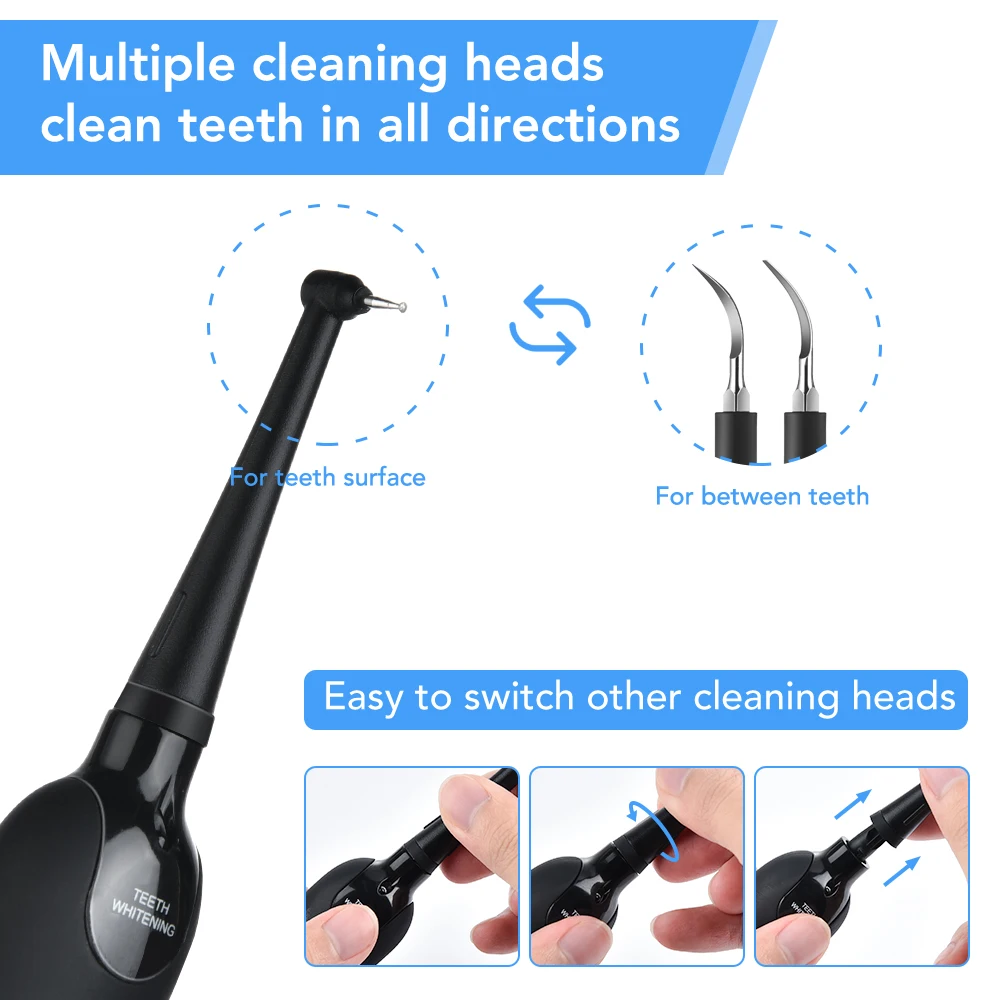 LED Electric Sonic Scaler Toothbrush Set Stains Dental Calculus Remover Tooth Cleaner Teeth Whitening Oral Irrigation Care Tools