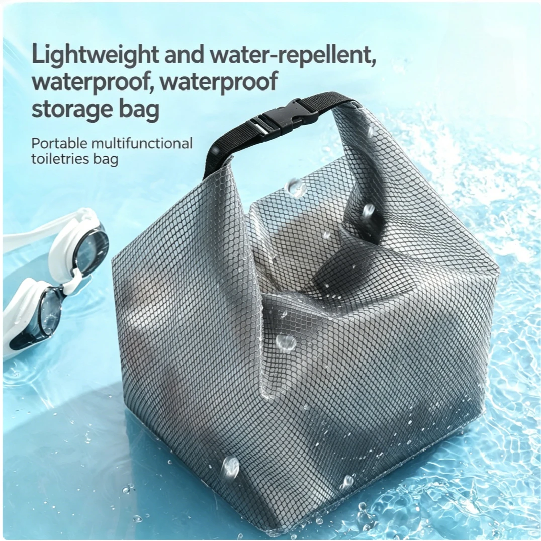 

Водонепроницаемая сетчатая сумка-органайзер для душа, большая вместительная портативная косметичка для спортзала, пляжа, бассейна, путешествий, хранения в ванной, подарки