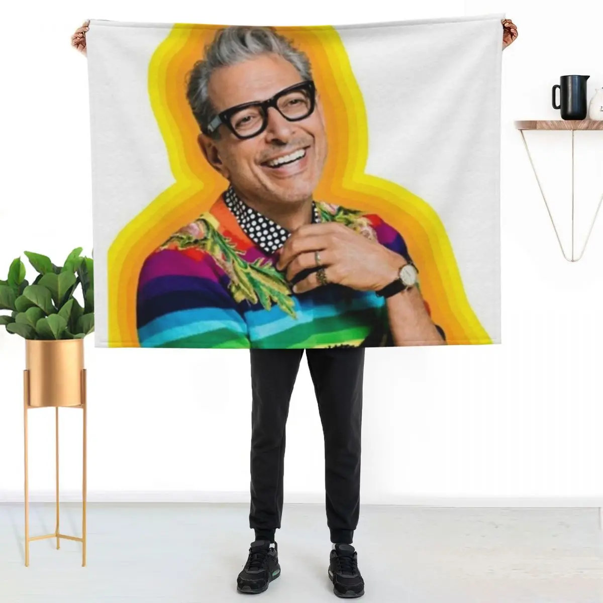 Yellow Fun Throw Blanket Travel blankets ands Soft Plaid Kid'S Luxury christmas decoration Blankets