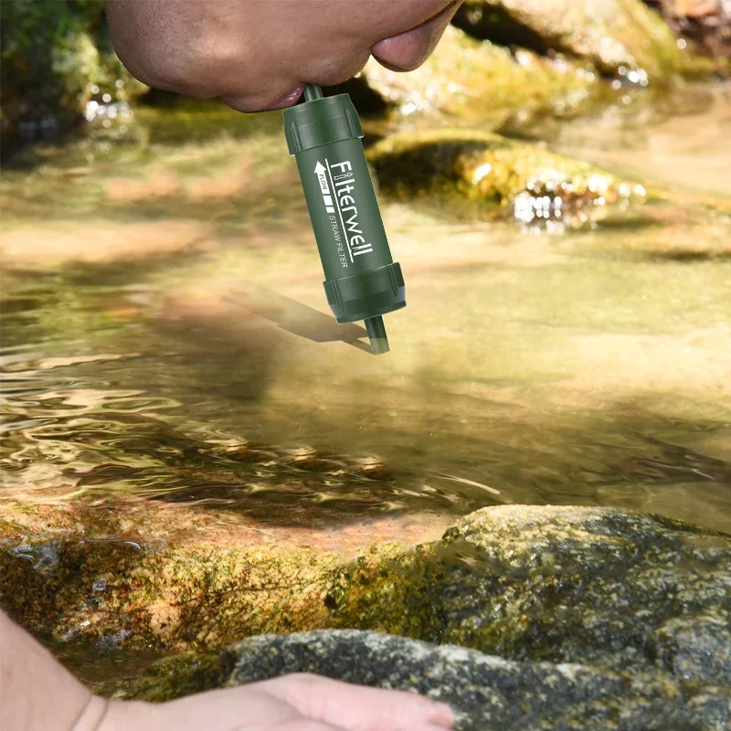 ミニ浄水器ストロー,ポータブル浄水器,キャンプ,ハイキング,サバイバルまたは緊急用品