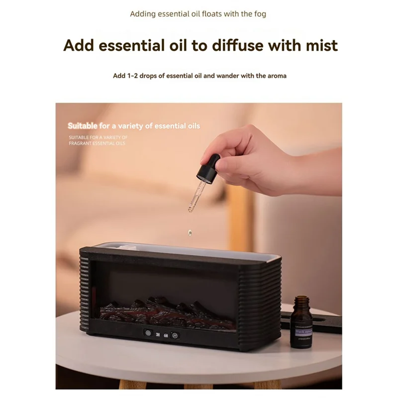 

B47B-Диффузор для ароматерапии камина эфирного масла, мини-увлажнитель для спальни и дома