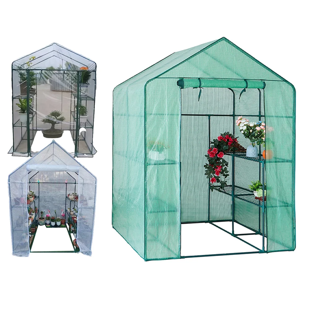 Plant Protector Greenhouse PVC Cover For Indoor Outdoor Green House PVC Cover Without Bracket Keeps Garden Plants Warm In Winter