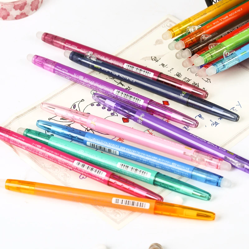 1 Pcs Pilot FRIXION Erasable Gel Pen LFBS-18UF Student Hand Book Painting Supplies 0.38mm Office Accessories Cute Stationery