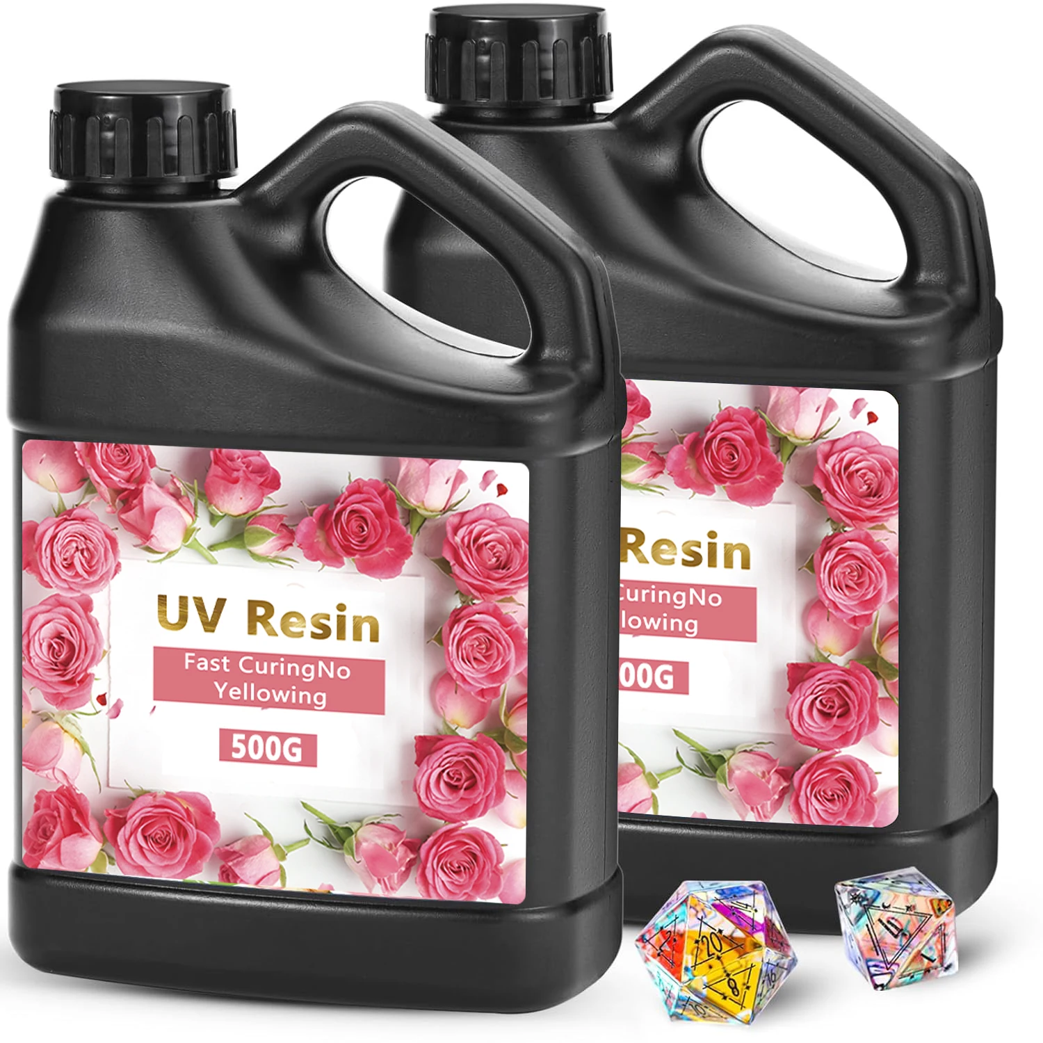 

Upgrade Crystal Clear Ultraviolet Epoxy Resin Glue Kit, Low Odor & Quick Curing Sunlight Cure Hard UV Resin for Jewelry Making