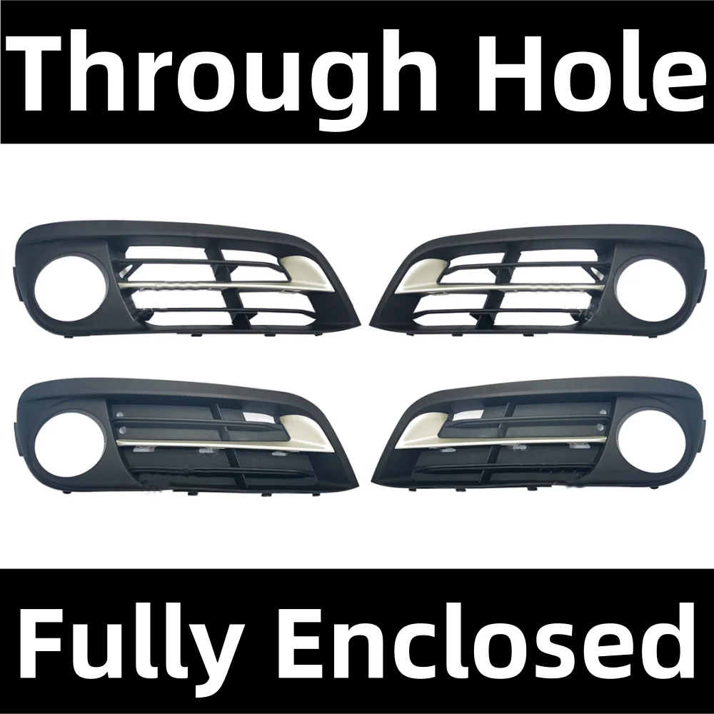 Fog lamp frame fog lamp cover front bumper fog lamp grille For BMW 5 Series F10 F18 2014 2015 2016 2017