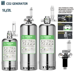 ZRDR Aquarium CO2 Generator System Kit  Fish tank aquatic plant carbon dioxide steel cylinder raw material reaction generator
