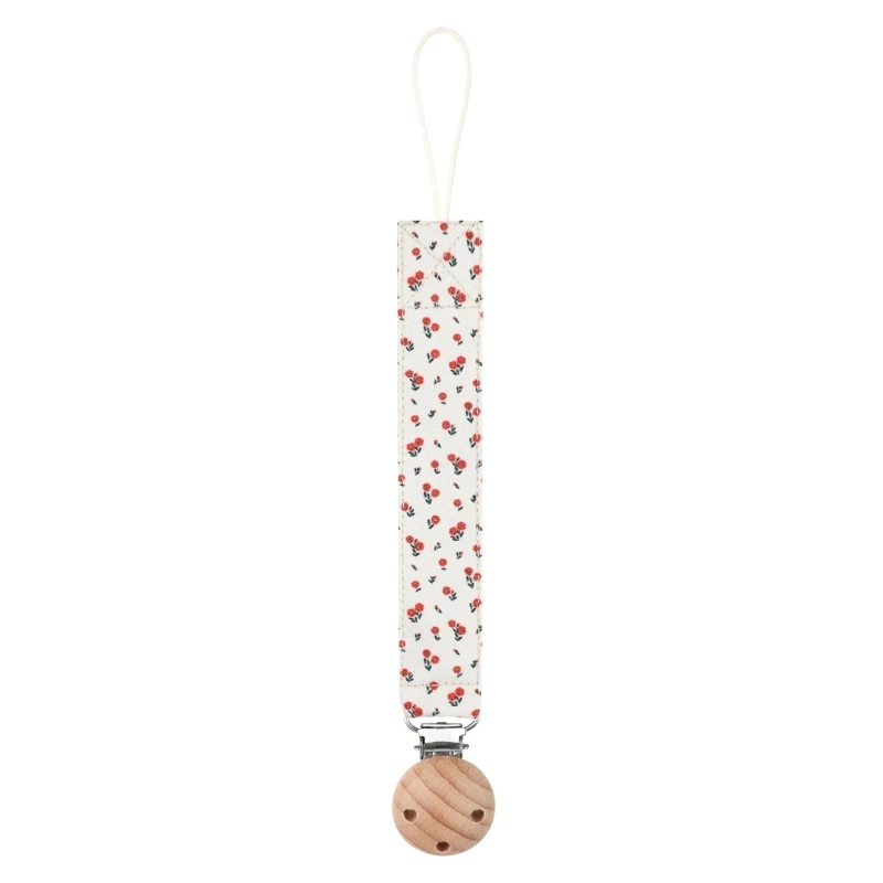 Baby Teether Chain Flowers Pattern Pacifier Clip