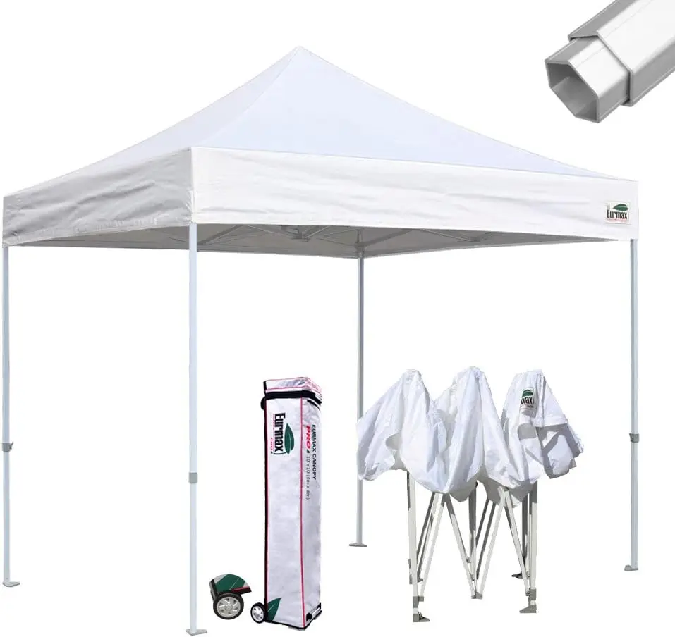 

USA Pro 10x10 Pop Up Canopy Wedding Party Tent Instant Outdoor Gazebo Pavilion Canopies BBQ Cater Events Aluminum Frame Commerci