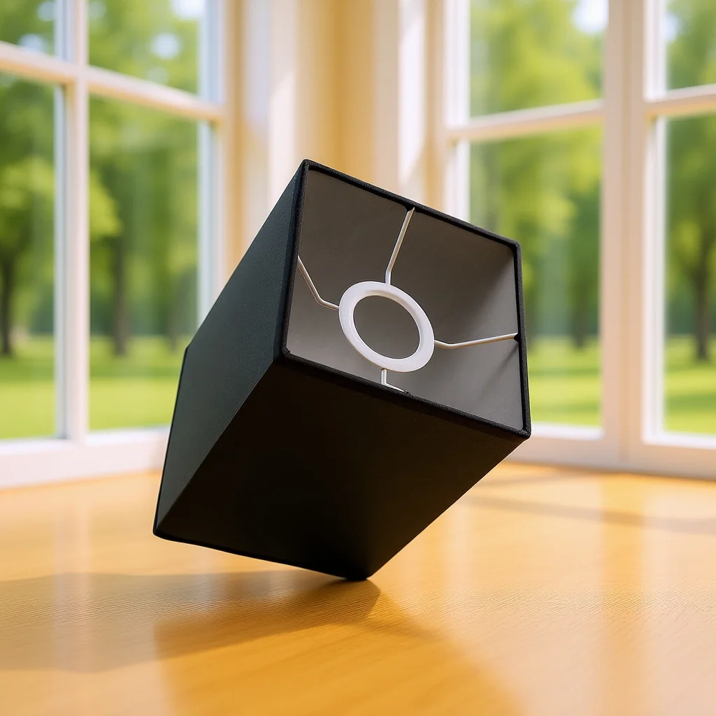 

Soft Light Square Table Lamp Shade Replacement Iron Tc Material for Home Office Hotel Bedroom Decorative Lighting Fixture Cover