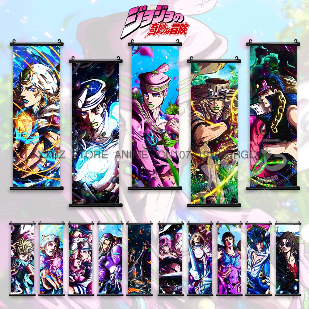 JoJo's Bizarre Adventure Scrolls Picture Jodio Joestar Decoration Painting The JOJO Lands Wall Art Paco Lovelantes Anime Poster