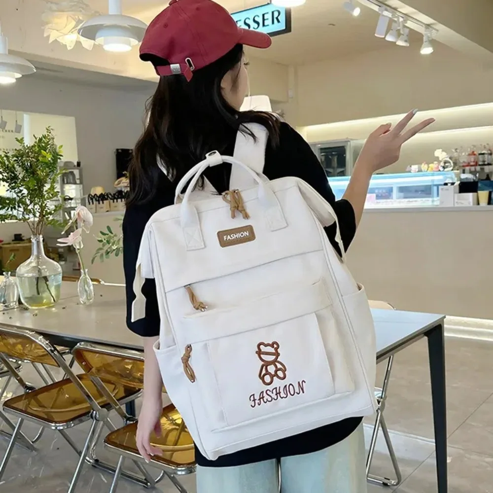 حقيبة يد عصرية للسفر على طراز Ins Style حقيبة كتف مزدوجة قابلة للتعديل ذات سعة كبيرة حقيبة أمومة للبالغين #3