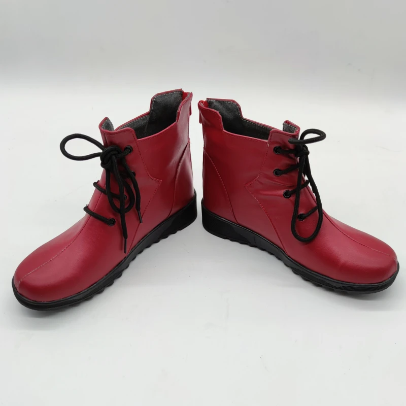 Jujutsu-zapatos de cosplay para hombre, personaje Itadori Yuji, juego de rol Itadori Yuji, botas rojas, disfraces de cualquier tamaño