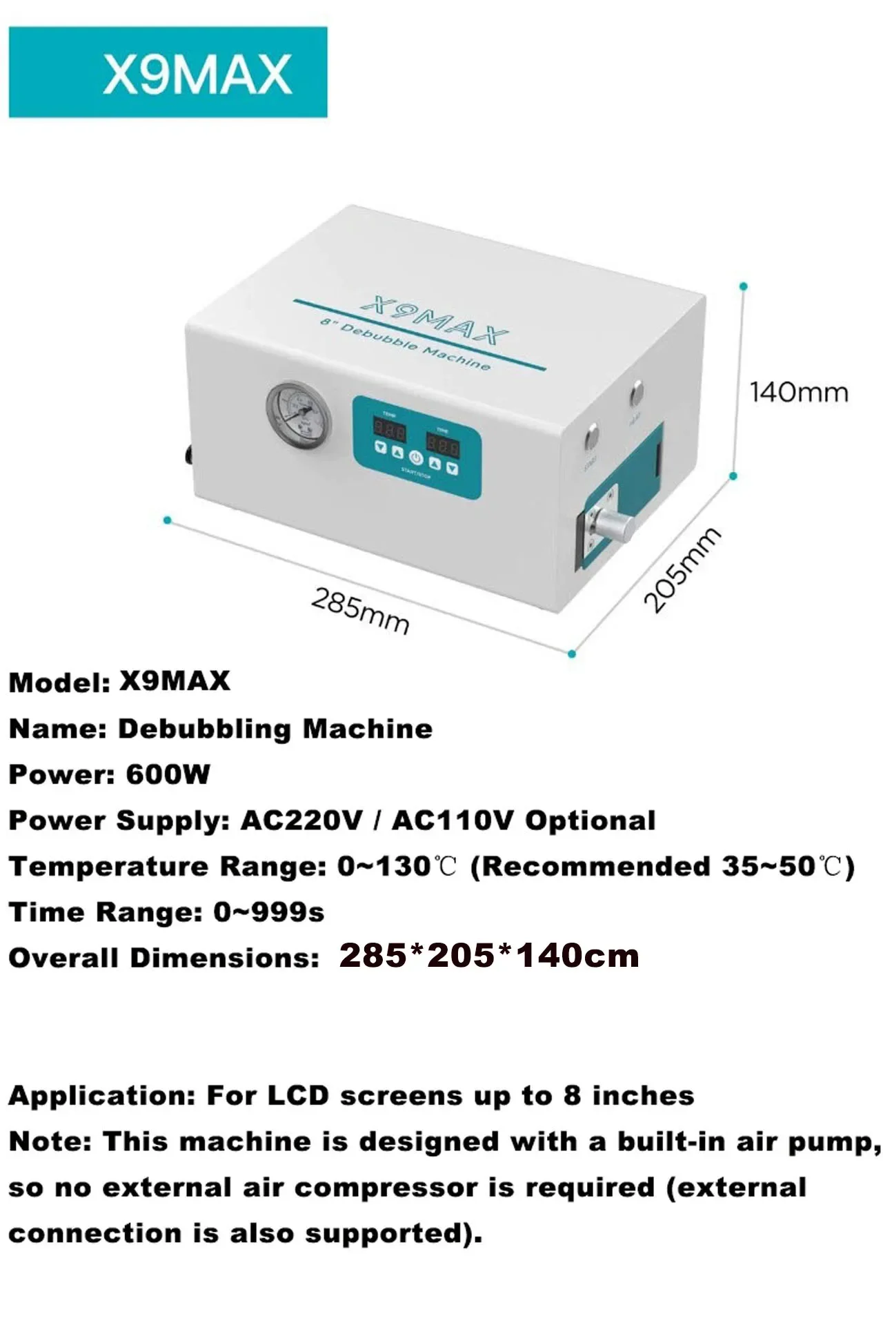 Variant: 110V  X9MAX