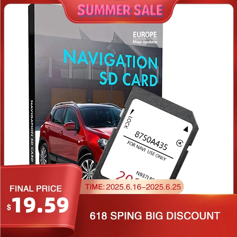 

Latest 2024 C-11 NAVI Sat Map UK Europe SD Card 8750A435 N937L89412 for Citroen C4 Aircross 2011 - 2017 Car Navigation