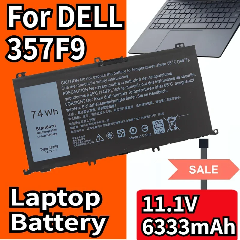 SWZY New 357F9 Battery For DELL Inspiron 15 Gaming 5576 5577 7566 7567 7000 7557 P65F P57F P65F001 P57F001