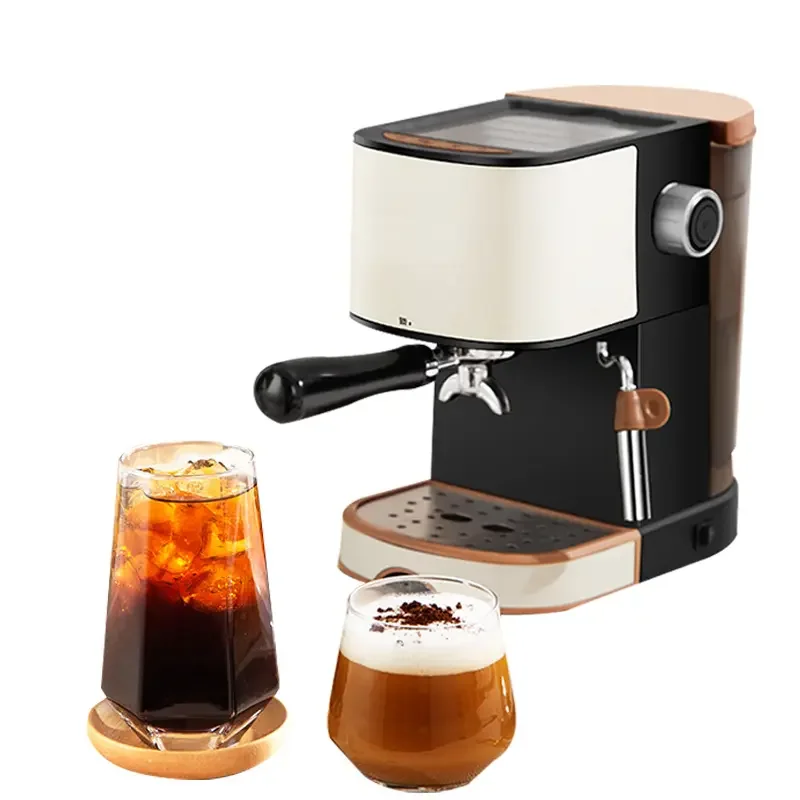 Professional Cafeterias Industrial Coffee Cafe 10-200grams Coffee Espresso Coffee Machine With With Milk Foam Maker