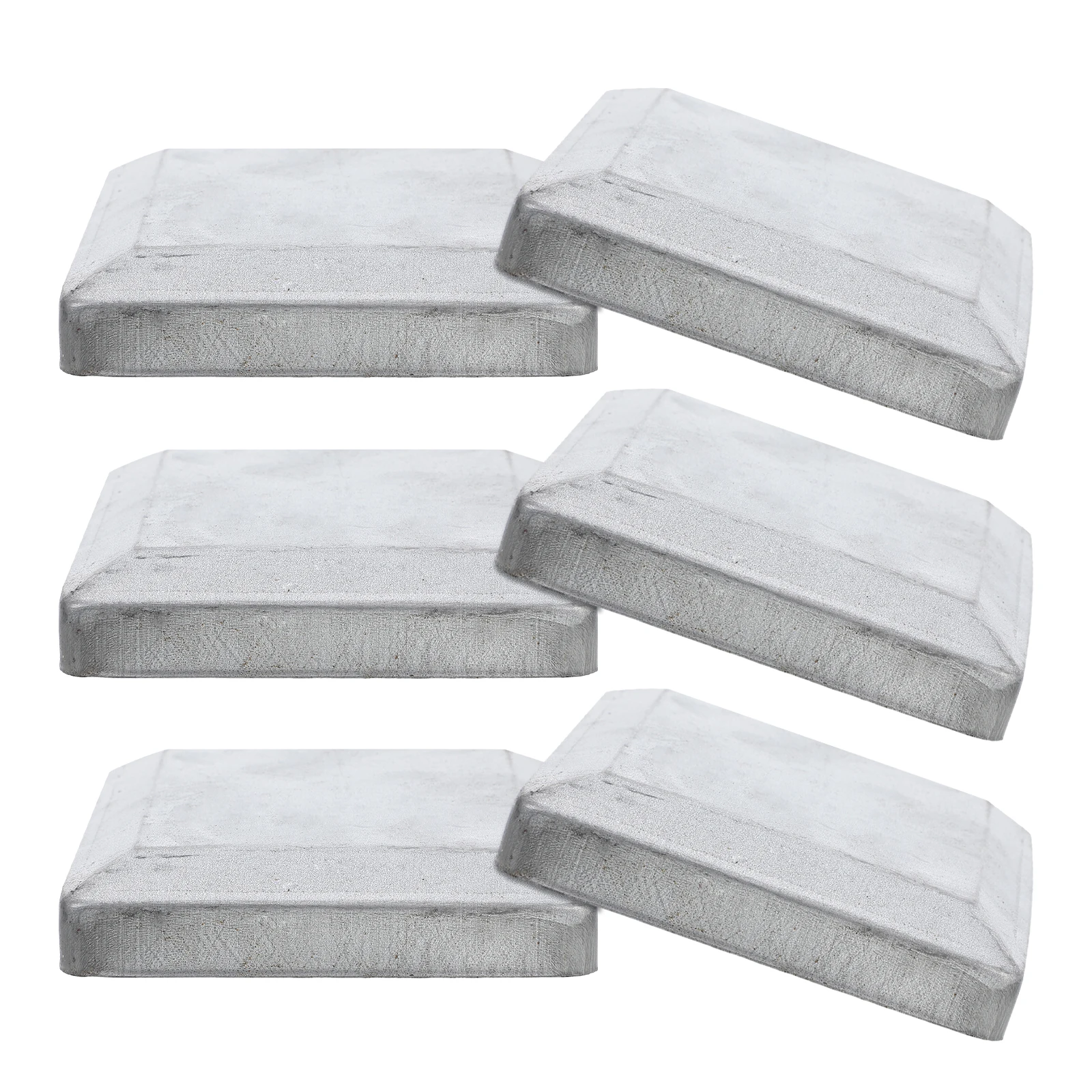 

6 шт. декоративных металлических колпаков для столбов, квадратные, сверхпрочные, всепогодные, для защиты забора, для террасы и коридора