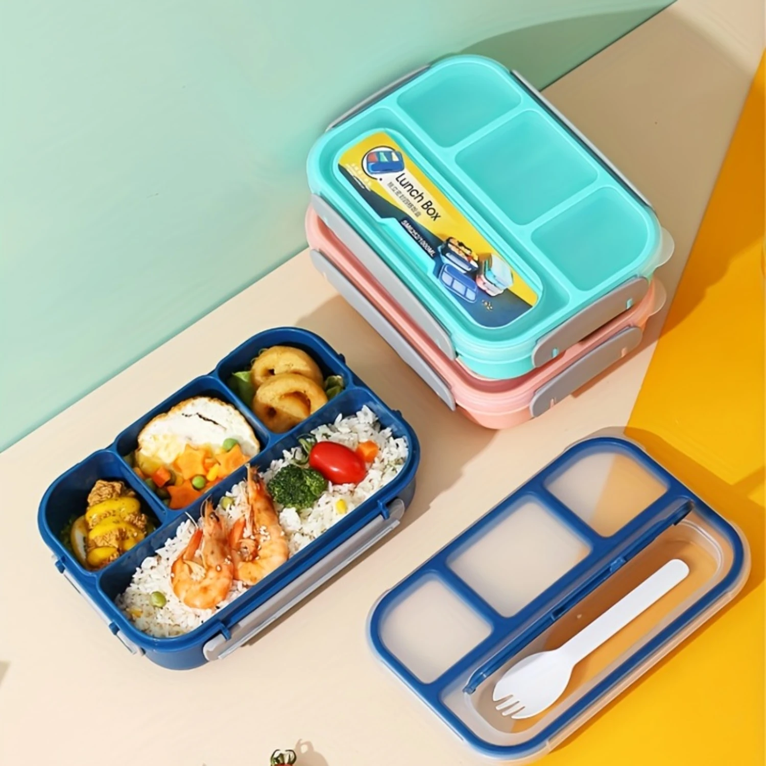  Loncheras para almuerzo Stainless steel bento box Lunch box with bottle set Cantinas de almuerzo Yogurt cup to go Lunch tray