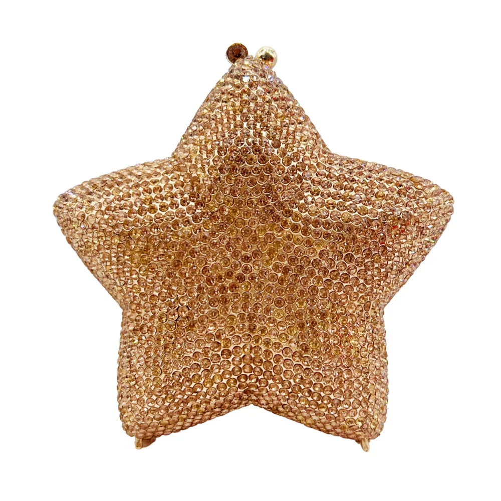 

Star Diamond Dinner Bag Banquet Diamond Clutch Women's Bag Star Rhinestone Clutch Crystal-Embellished Party Clutch Handbag Woman