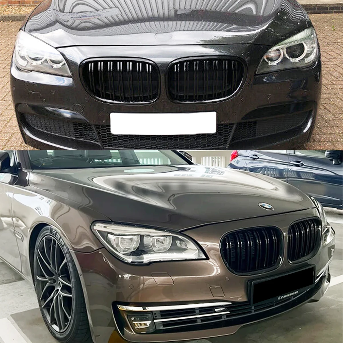 

Front Bumper Grille For BMW 7 Series F01 F02 730d 740i 750i 2009 2010 2011 2012 2013 2014 2015 Gloss Black Front Kidney Grille