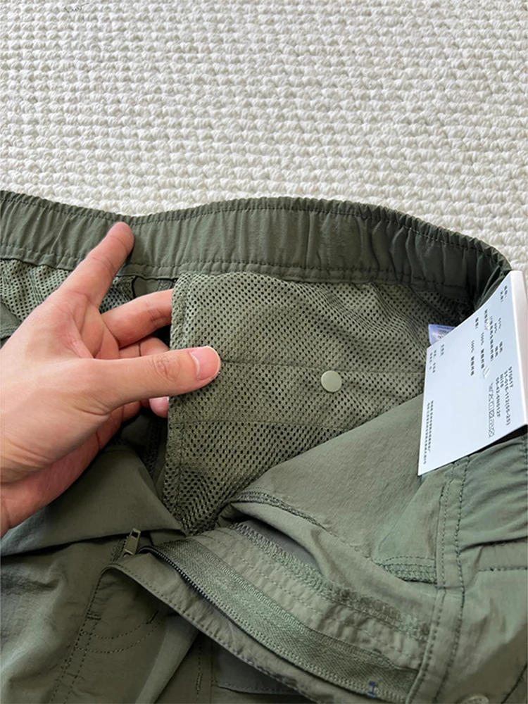 Qui Dry Military een Workwear orts Men's Summer Cool Feeling Breathable Hiking Pants Cleanfit Five-Quarter Fce Pants