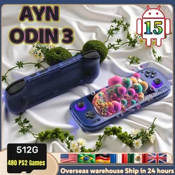 AYN Odin 3 Game Console 6'' 1080P 120Hz AMOLED Screen Handheld With 8000mAh Hall-Effect Joystick Handheld Game Console PSP PS2