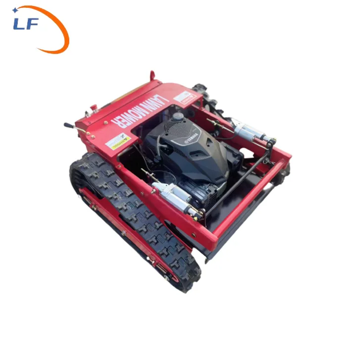 Factory supply small Remote Control Crawler Mower Gasoline Engine Lawn Mower for sale