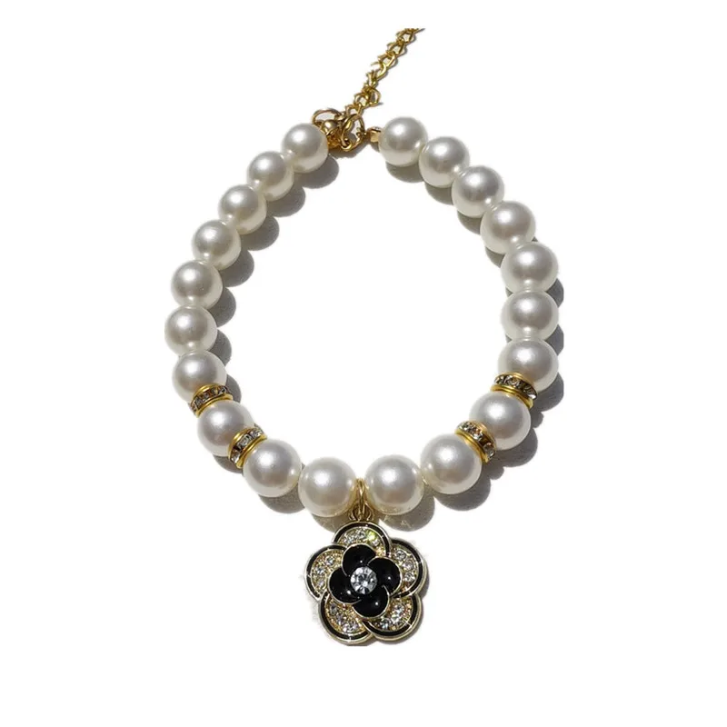 الأميرة القوس الكلب قلادة الحيوانات الأليفة اللؤلؤ طوق لطيف القط طوق جرو اكسسوارات الكلب سلسلة تشيهواهوا الزفاف مجوهرات الحيوانات الأليفة الاشياء #6