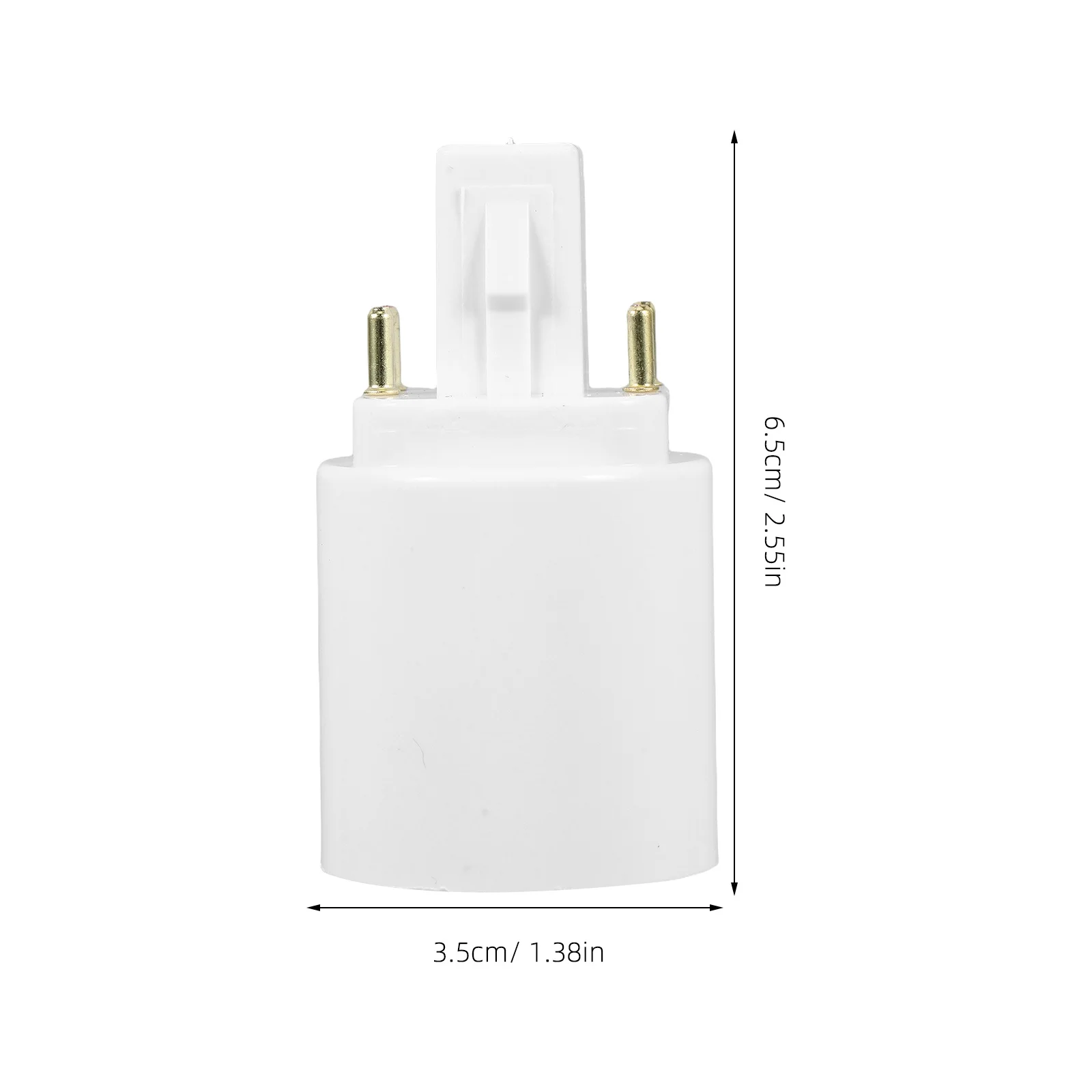 4Pcs Lamp Socket Adapter G24q to E27 Base Converter Compact Light Bulb Holder Adapter Compatible for Office Home