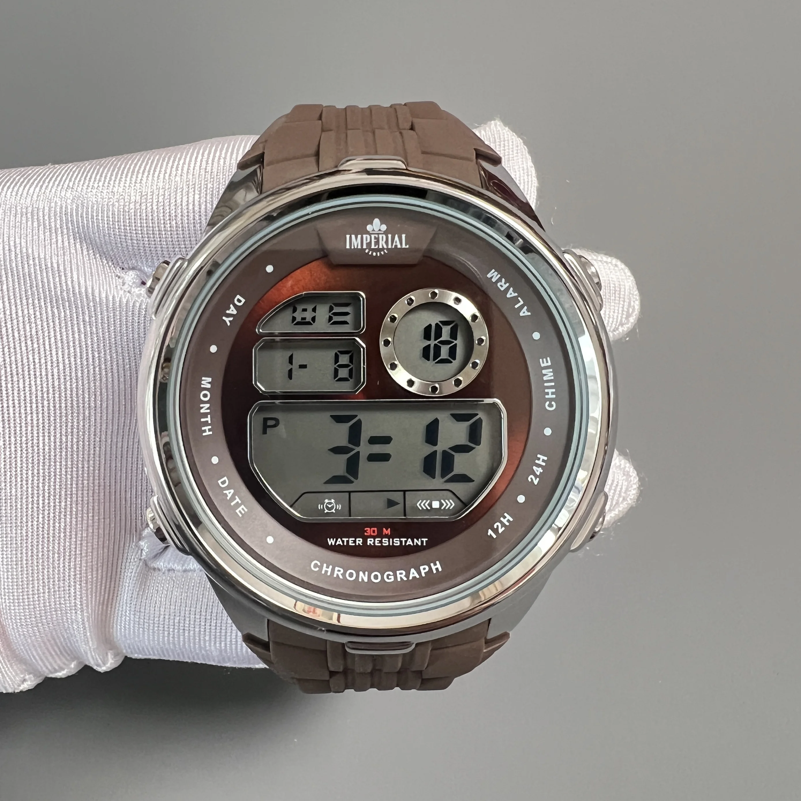 

Подлинные европейские мужские многофункциональные модные спортивные электронные часы для улицы, нержавеющая сталь, светящийся календарь недели