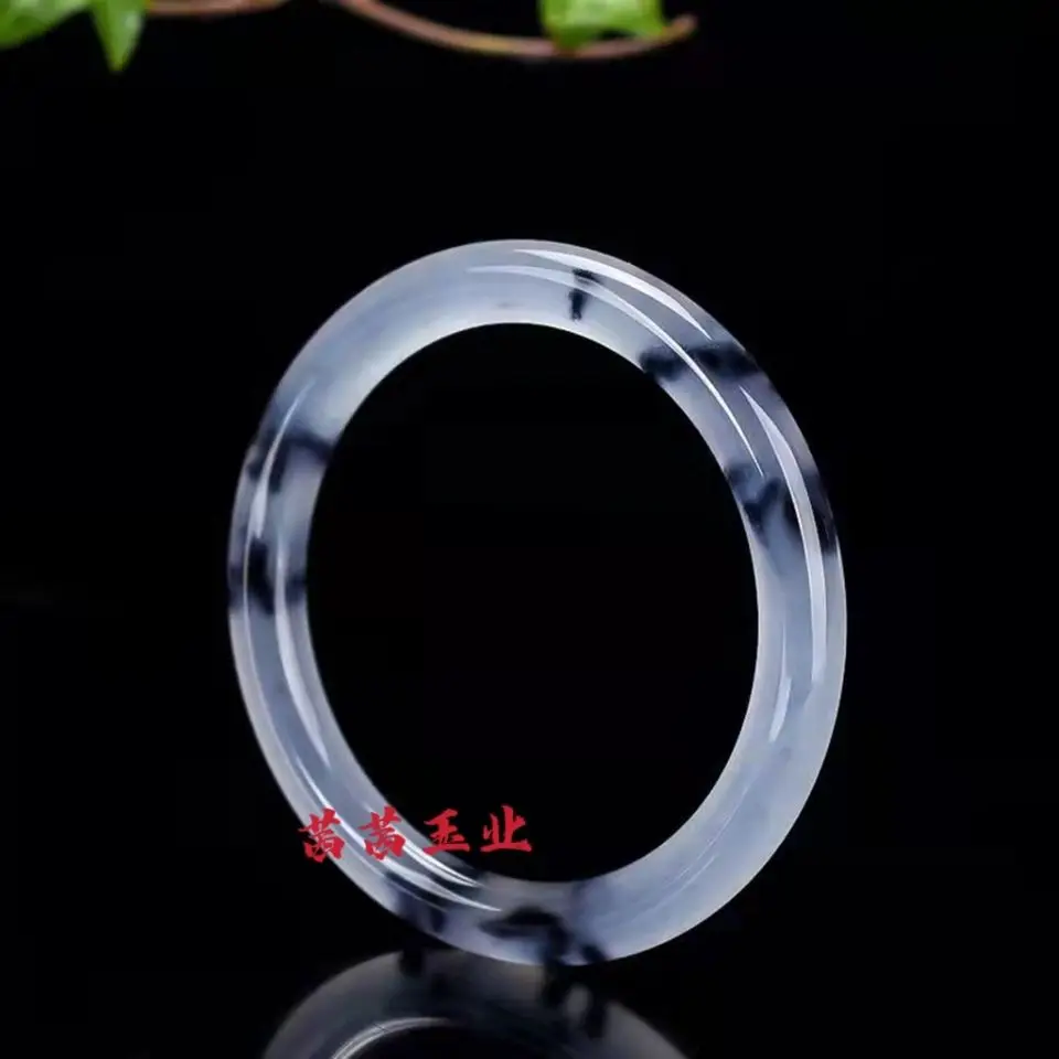 

Hetian gold silk jade real jade natural quartzite jade bracelet ink jingle ice jade bracelet ink jade bracelet