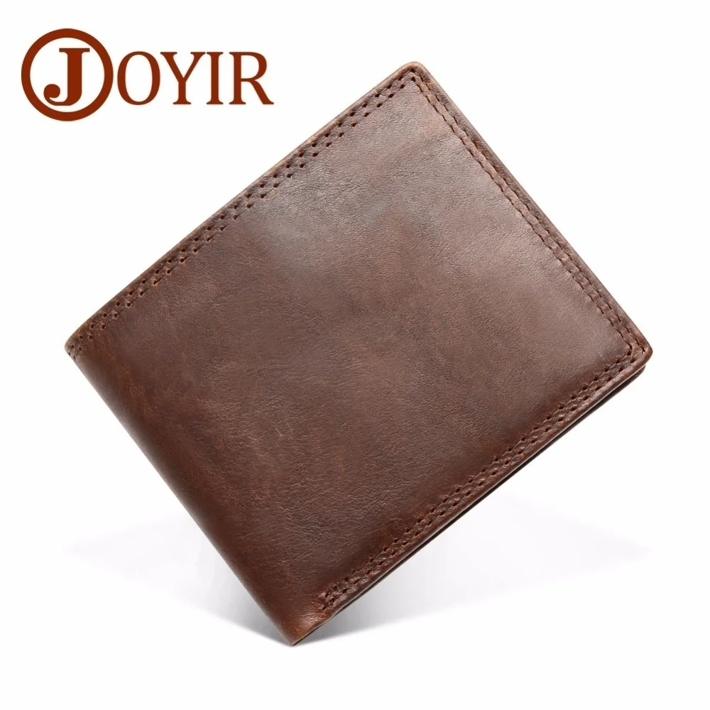 

Crazy Horse Leather Wallet Genuine Cowhide Men Wallets Vintage Men's Purse Card Holder Coin Pocket Money New