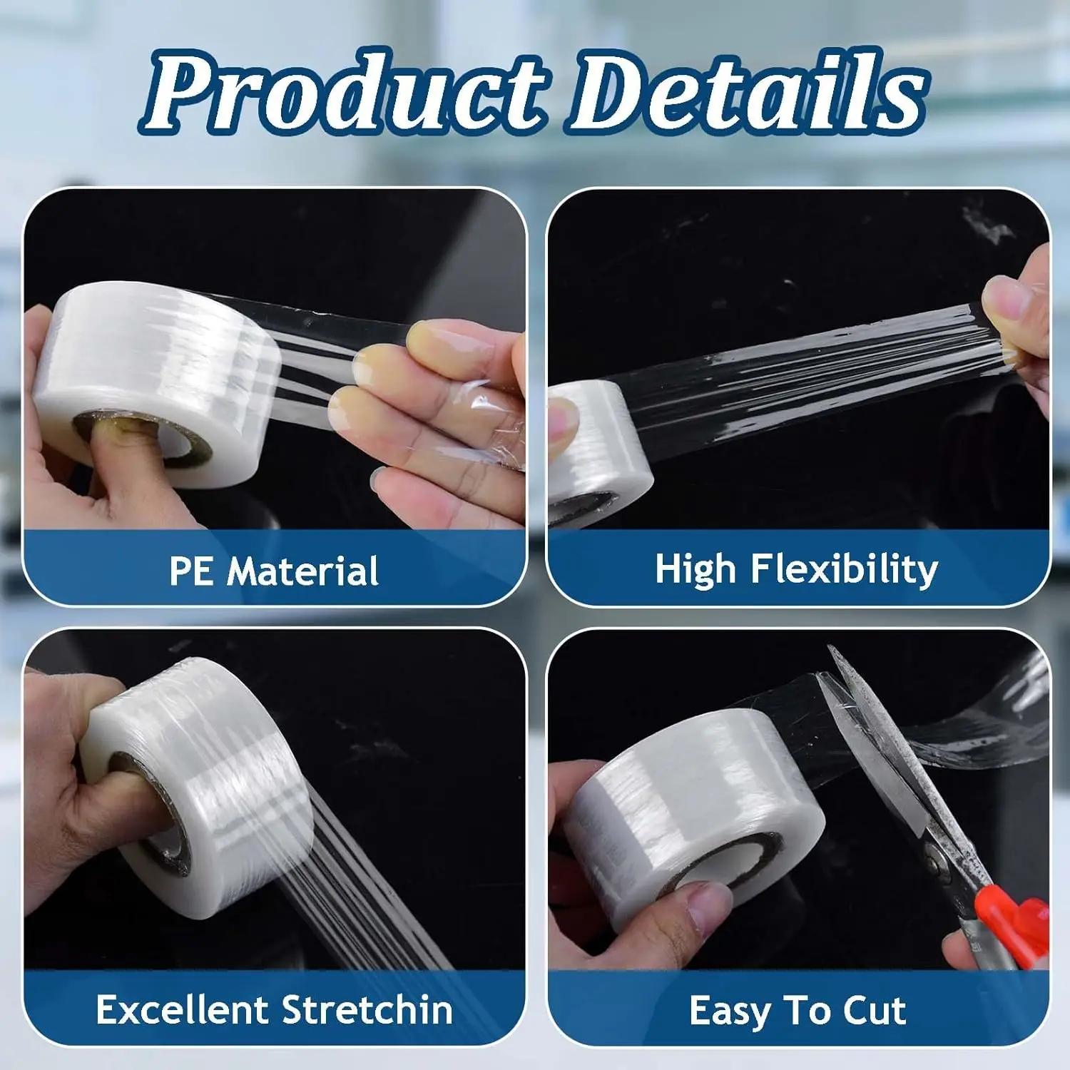 Transparent culture dish film, moisture-proof laboratory sealing film, multi-purpose stretchable plastic polyurethane film