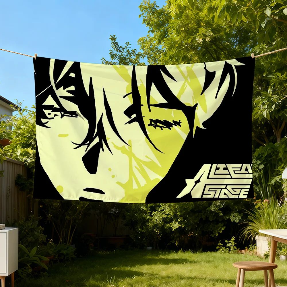 A-AlienS-ES Anime S-StageS Luka Flag Durable Outdoor Indoor Patio Festive Decoration Classic Design Pole Wall Room Banner