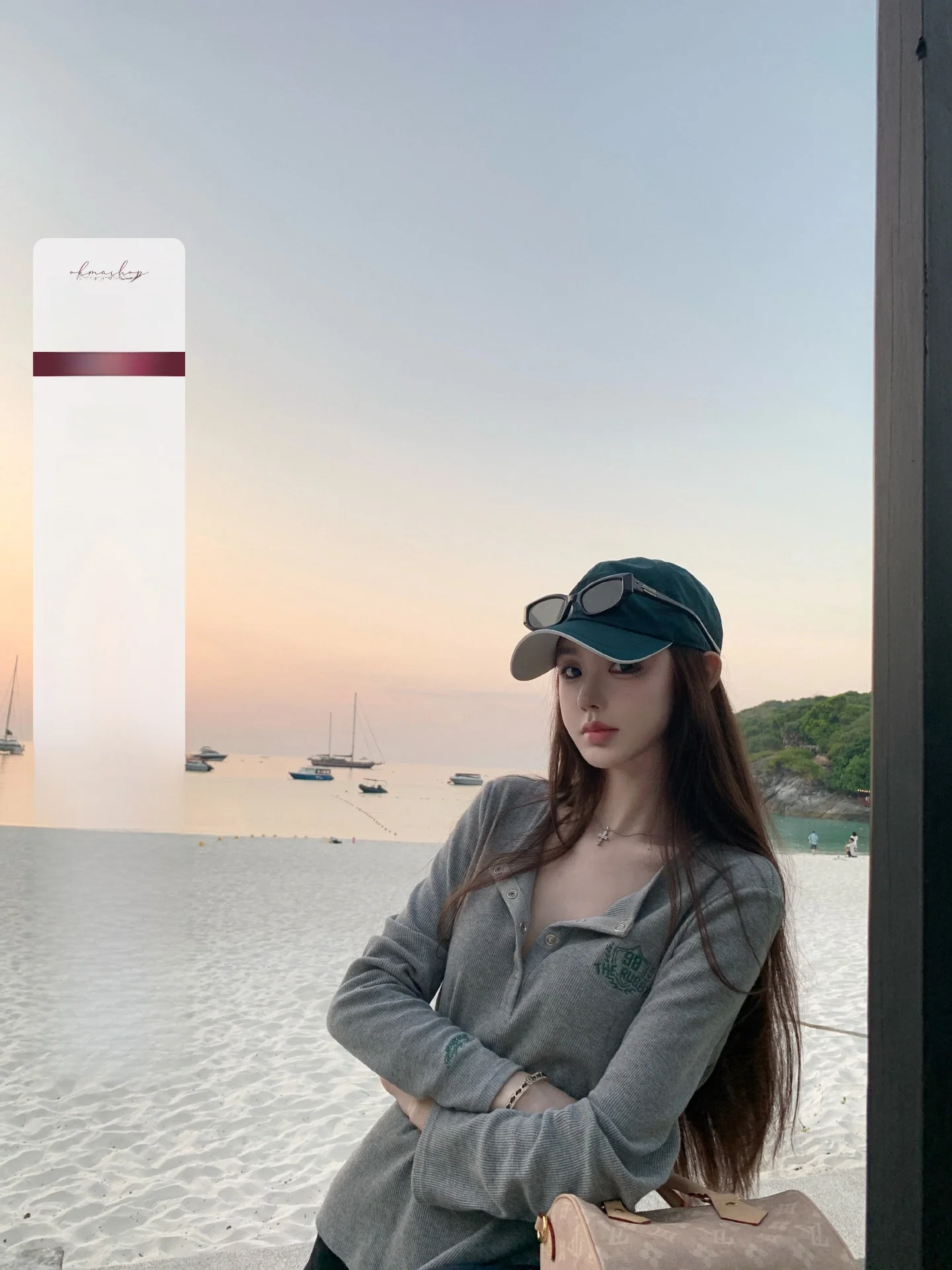 

OKMAOP Comfortable Long Sve Embroidered Knitwear V-Ne Slim Fit Women's Spring Faionable Breathable oulder Level Top