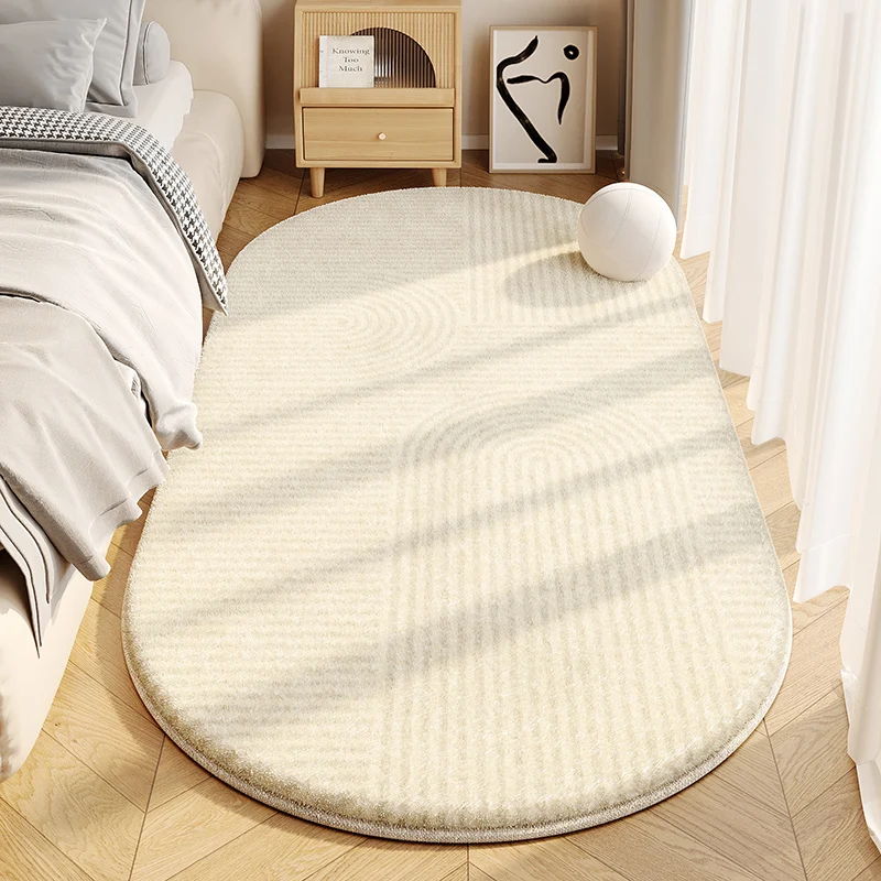 Minimalist Style Bedroom Decor Line Carpet Thick Plush Carpets For Living Room Fluffy Soft Bedside Floor Mat Washable Lounge Rug_voghion.com