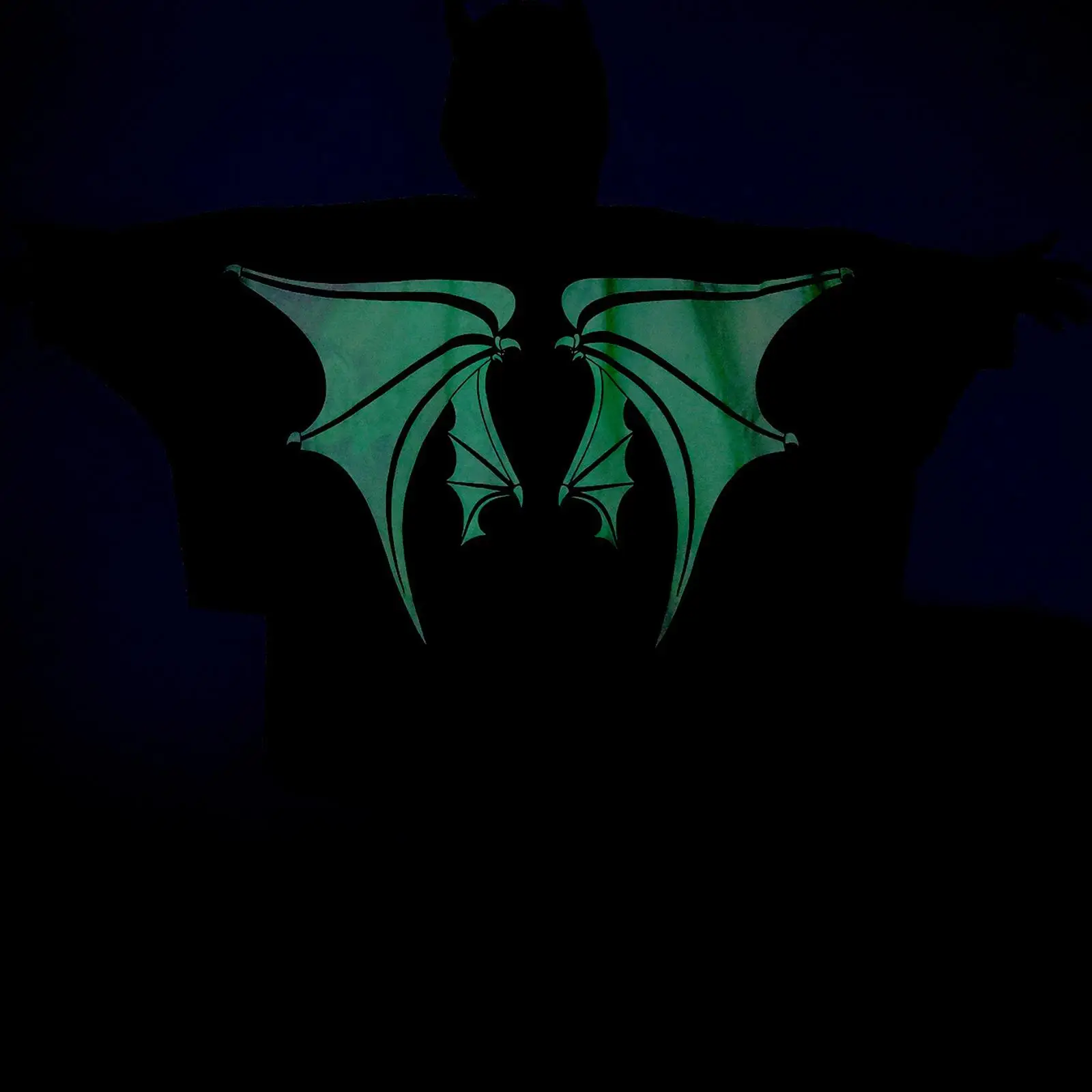 Halloween Bat Costume Glow in The Dark for Nightclub Role Play Birthday