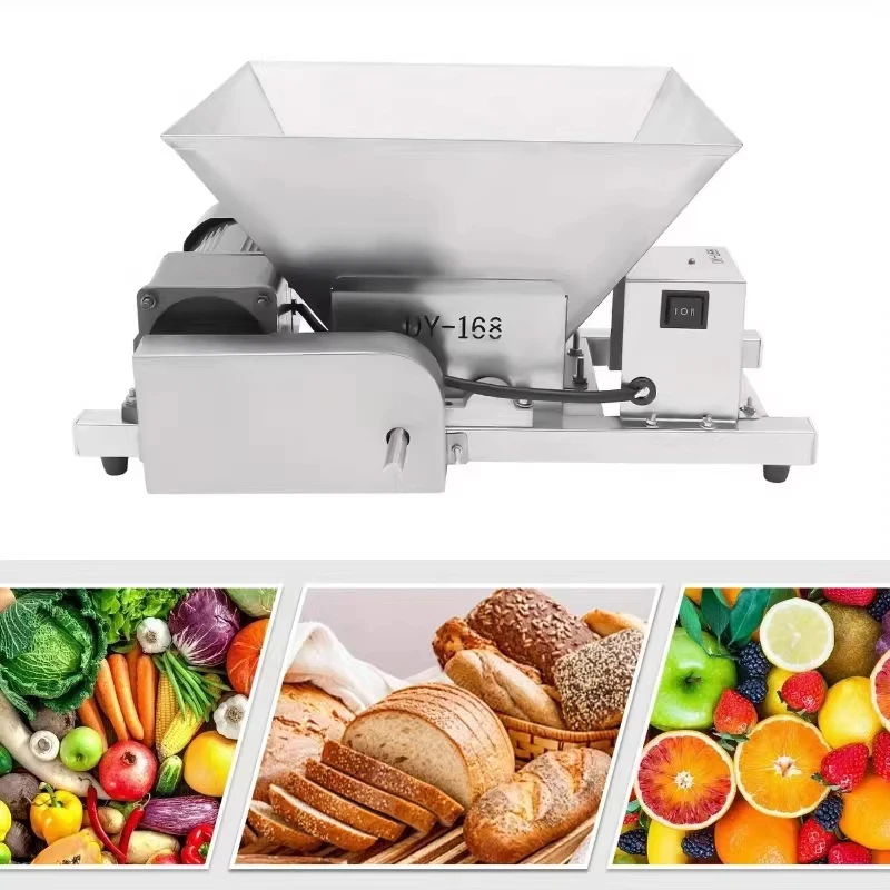 

60W 110/220V Electric Fruit Crushing Machine Stainless Steel Commercial Grade Crusher for Bread Brown Sugar Fruit Crushing Tool