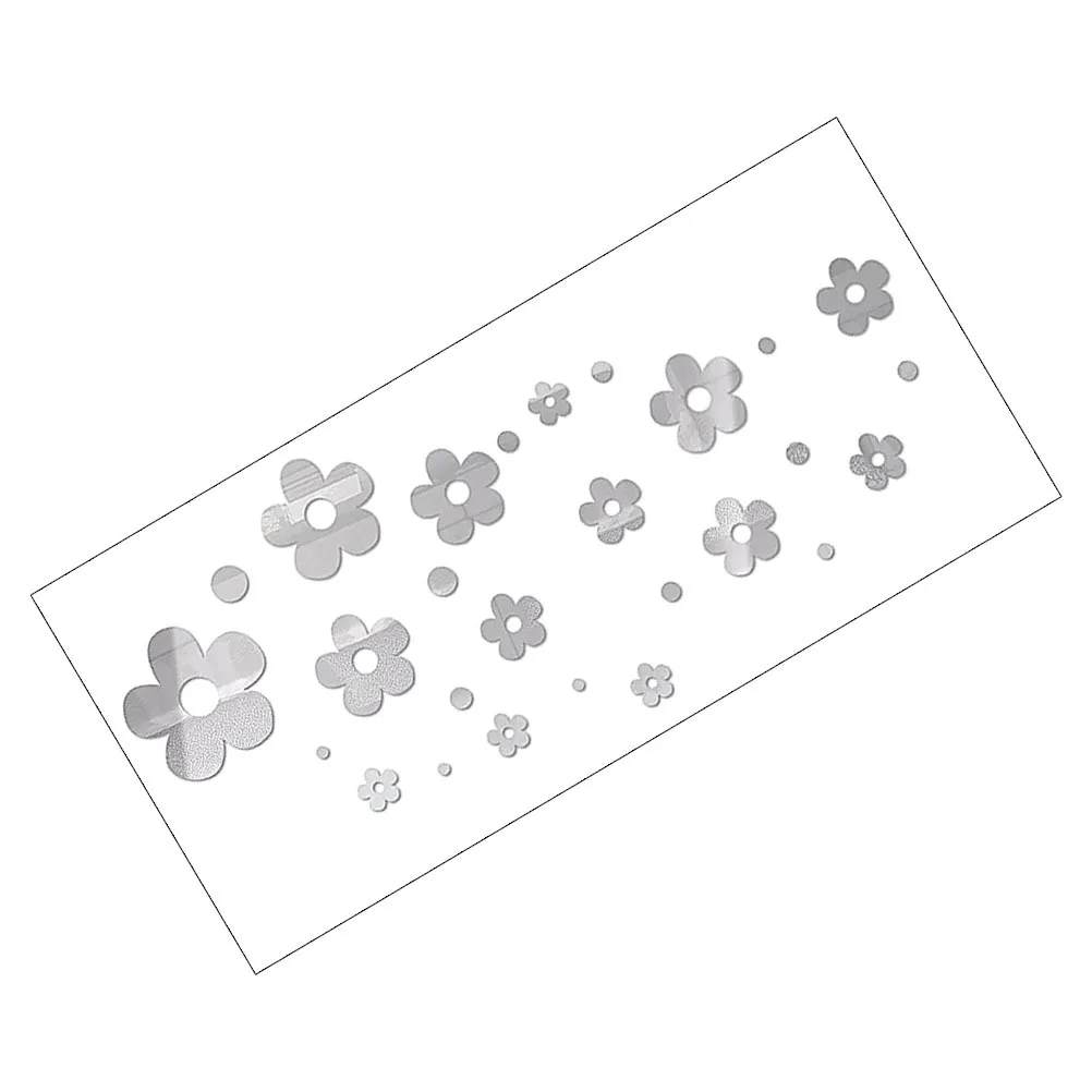 

Flower Mirror Sticker Flower Mirror Decal Acrylic Sticker Flower Wall Sticker Wall Decor