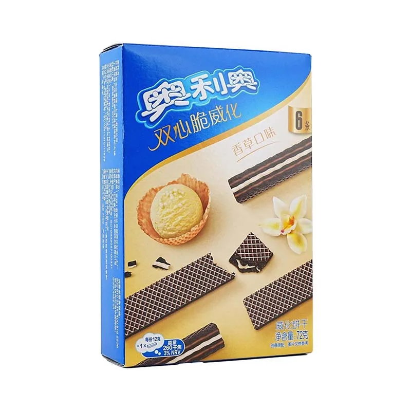 Oreo Dubbel Hart Knapperige Wafel 2.54Oz (72G) * 4 Verpakkingen (Elke Verpakking Bevat 6 Pakjes)