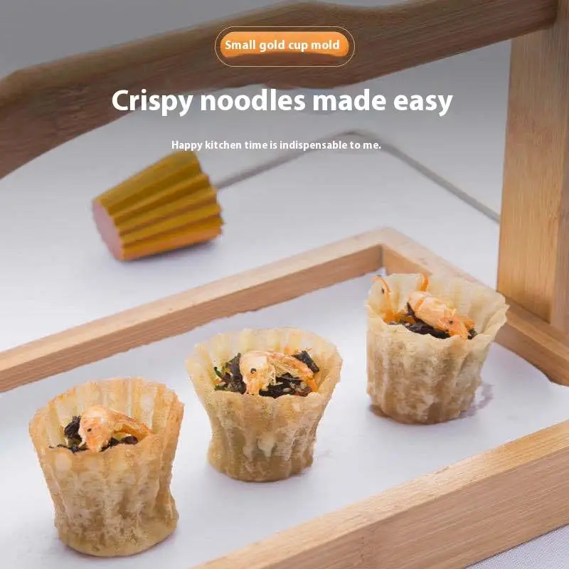 

1Pc Malaysian Traditional Pie Tee Maker - Top Hat Creative Wood Handle Mould, Reusable Fried Snack Bakeware Gadgets