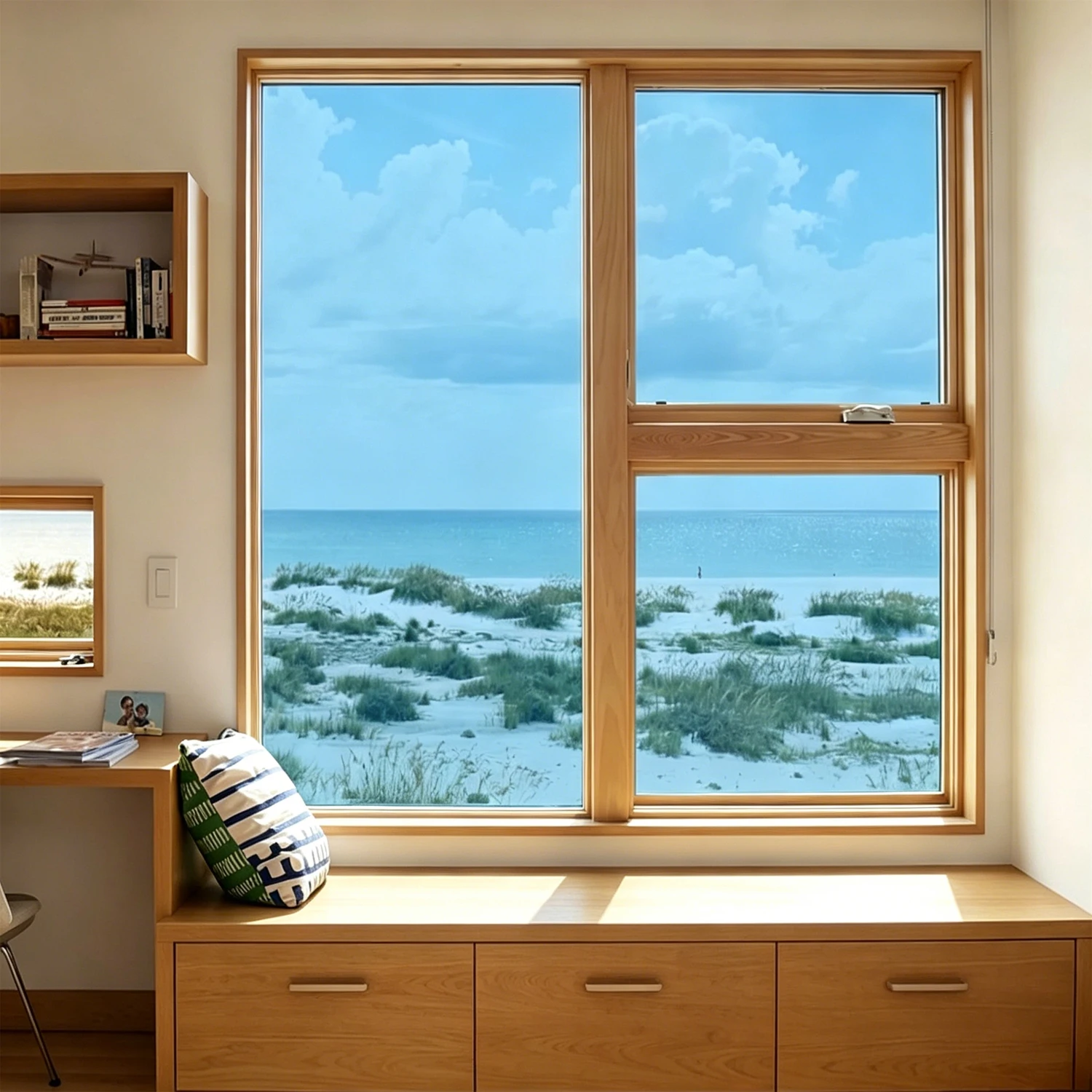 Premium Blue Silver Mirror Privacy Window Film, Self-Adhesive,anti-fading,flexible,Glare Reduction See Out Not In Cover for Home